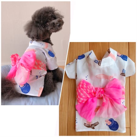 Midoさんの浴衣作品 愛犬のための犬服 ペット服の型紙通販 作り方 教室 Milla Milla